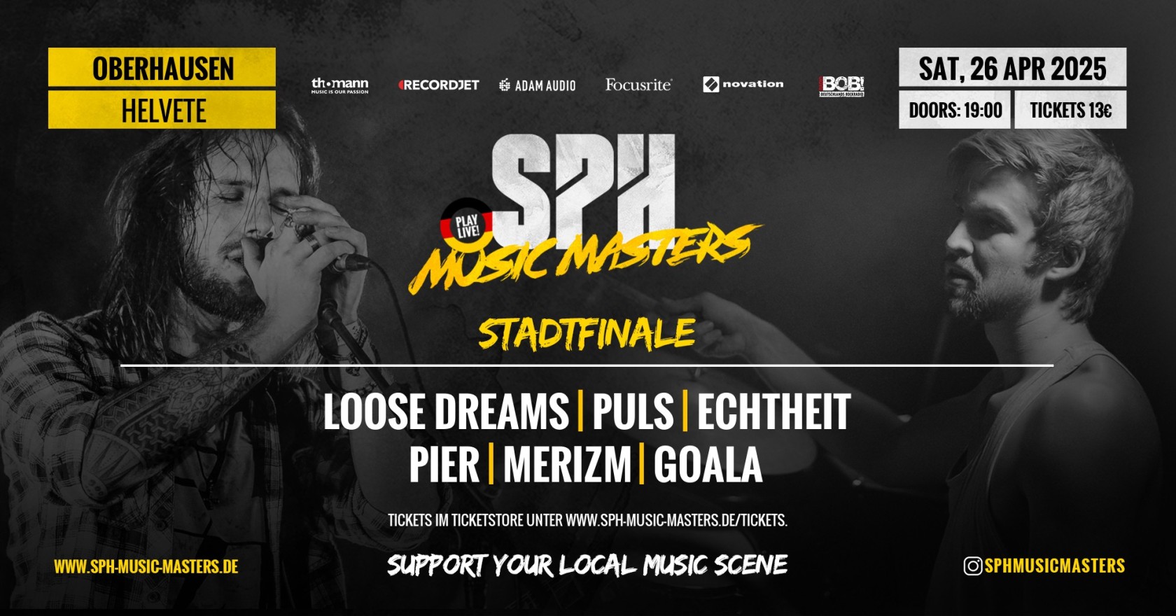 Flyer STADTFINALE - 26.04.2025