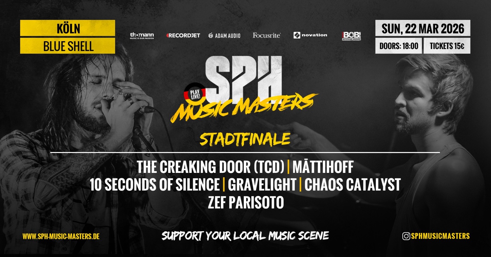 Flyer STADTFINALE - 22.03.2026