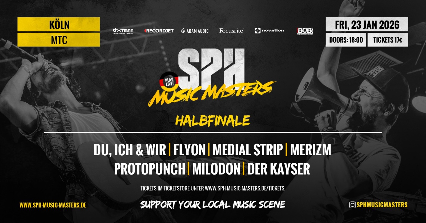 Flyer HALBFINALE - 23.01.2026