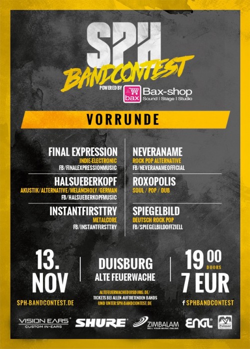 Flyer VORRUNDE - 13.11.2015