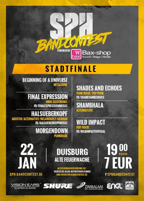 Flyer STADTFINALE - 22.01.2016